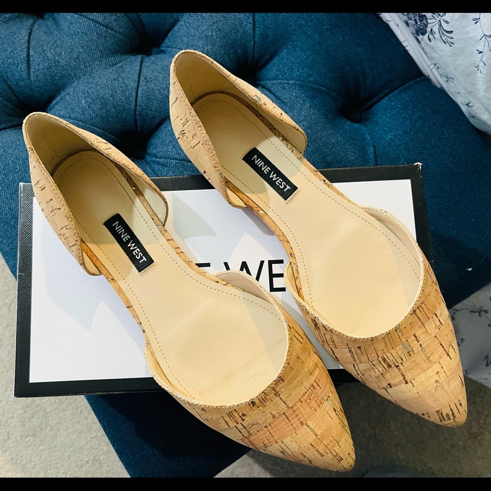 Super cute Nine West, d’Orsay flats. Size 8. Never worn.